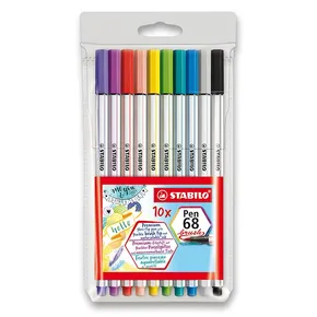Filamentmarker mit flexibler Pinselspitze STABILO Pen 68 Pinsel – 10er-Set